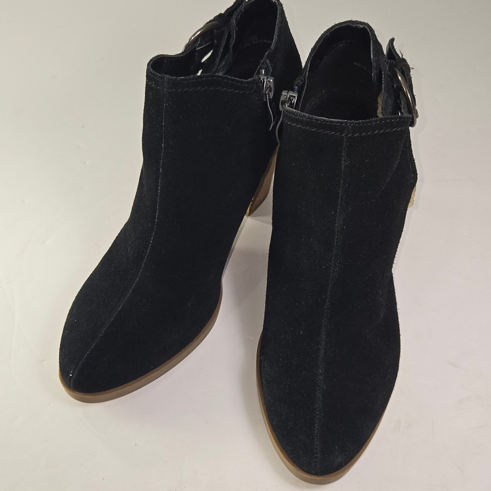 MICHAEL by Michael Shannon leather Cutout Ankle Boots Block Heel Buckle Zip